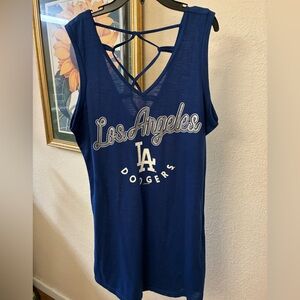 Women's LA Dodgers Blue Tank Top